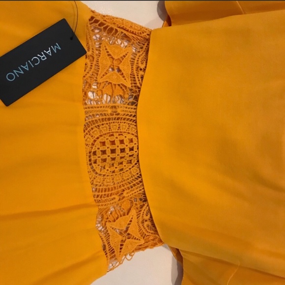 NWT Guess by Marciano Danika Yellow Dress - Picture 5 of 6